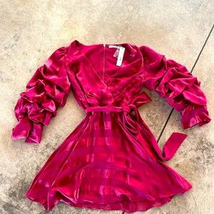 Alice and Olivia Satina dress